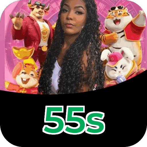 Catálogo slots 55s mostrando top jogos Gates Olympus Sweet Bonanza Fortune Tiger Big Bass volatilidade RTP